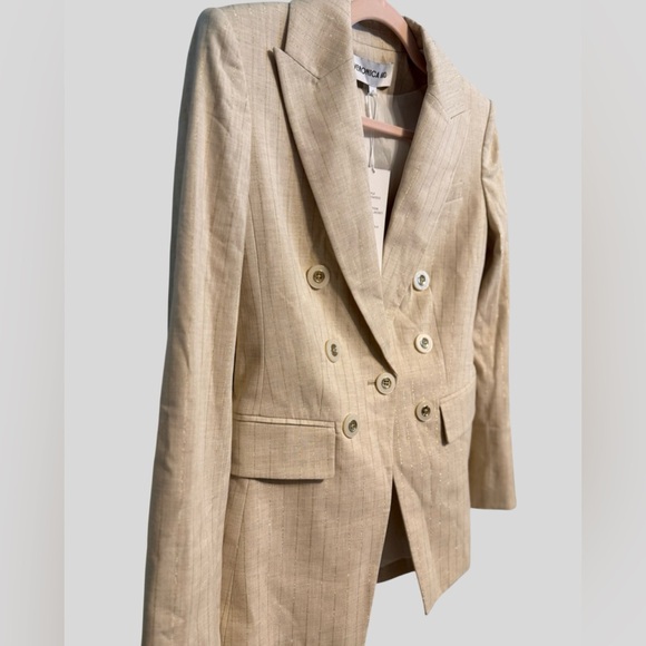 Veronica Beard Gaya Dickey Jacket Natural Gold Blazer Size 2 NWT $798 - Picture 4 of 7